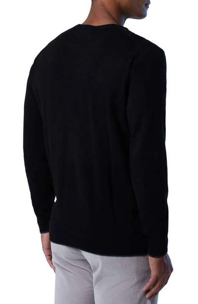 Shop North Sails Logo Embroidered Crewneck Sweater In Black