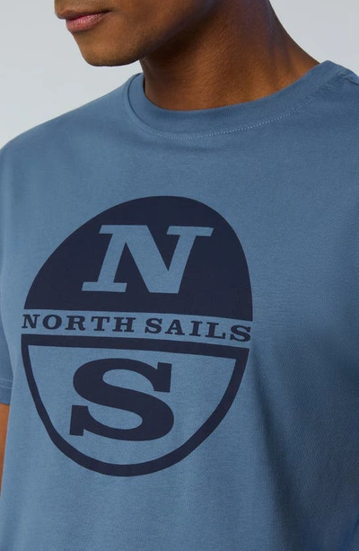 Shop North Sails Logo Graphic T-shirt In Winter Sea