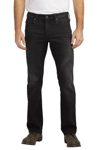 Shop Silver Jeans Co. Jace Slim Fit Bootcut Jeans In Black