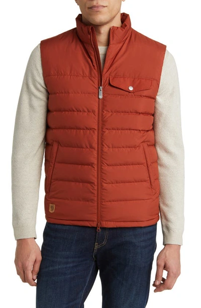 Shop Fjall Raven Greenland Water Resistant Down Vest In Autumn Leaf
