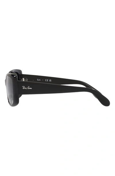 Ray Ban Womens Ray-ban Rb4389 Rectangular-frame Propionate Sunglasses In Black