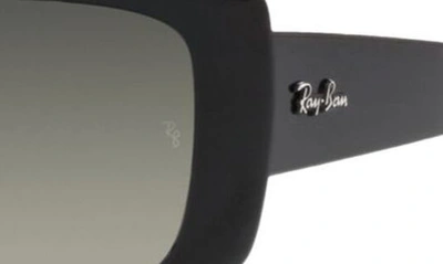 Ray Ban Womens Ray-ban Rb4389 Rectangular-frame Propionate Sunglasses In Black