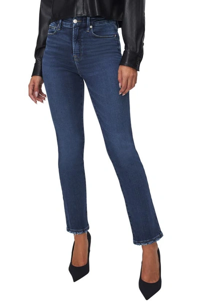 Shop Good American Good Legs Straight Leg Jeans In Indigo511