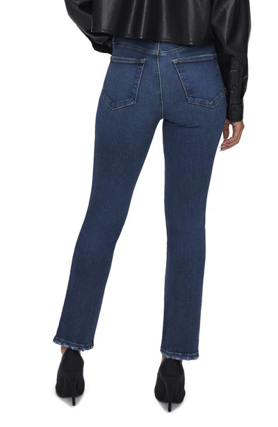 Shop Good American Good Legs Straight Leg Jeans In Indigo511