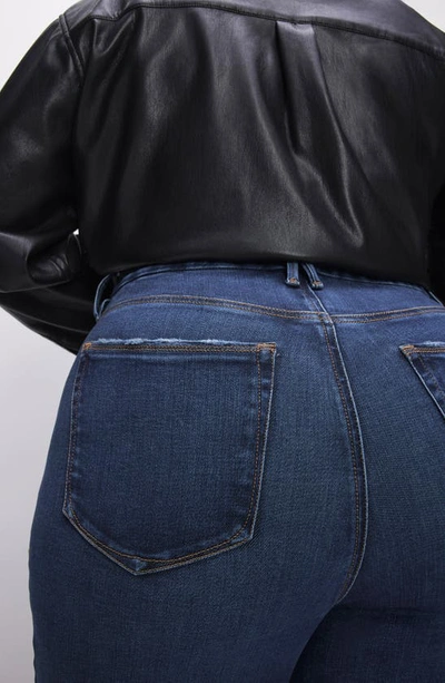 Good American Good Legs Straight Leg Jeans In Indigo511