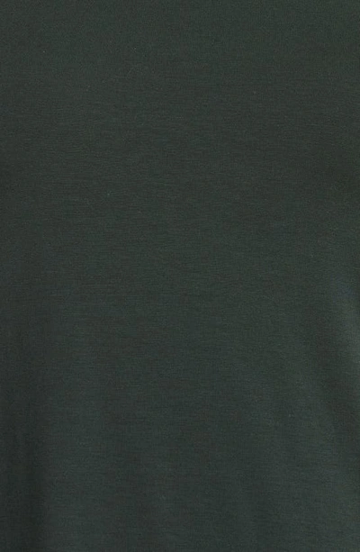 Shop Eileen Fisher Scrunch Neck Long Sleeve Tunic T-shirt In Ivy