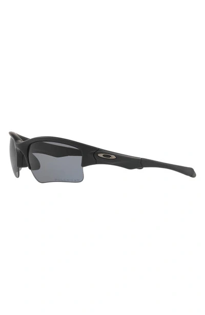 Oakley Quarter Jacket 61mm Polarized Rectangular Sunglasses In Black