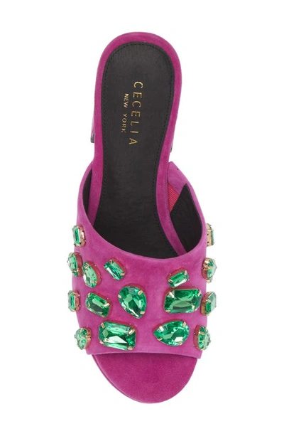 Shop Cecelia New York Plexy Platform Sandal In Jam