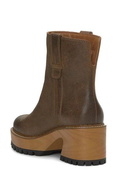 Lucky Brand Rhoslyn Platform Bootie In Bark Wxysud
