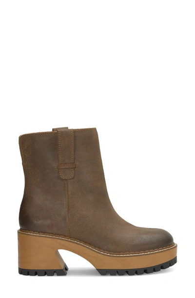 Shop Lucky Brand Rhoslyn Platform Bootie In Bark Wxysud