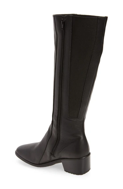 Shop Naot Gift Knee High Boot In Soft Black Leather