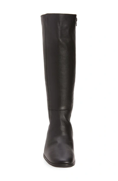 Naot Gift Knee High Boot In Soft Black Leather