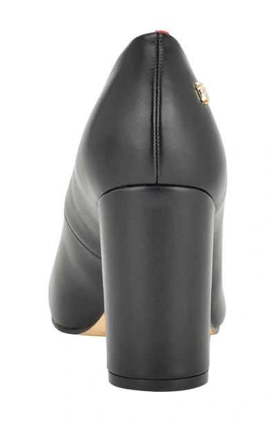 Tommy Hilfiger Abilene Block Heel Pump In Black
