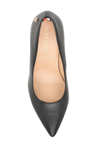 Shop Tommy Hilfiger Abilene Block Heel Pump In Black