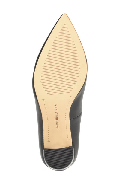 Shop Tommy Hilfiger Abilene Block Heel Pump In Black