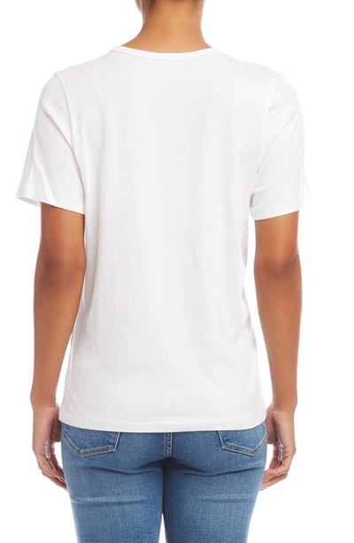 Shop Fifteen Twenty Stretch Cotton T-shirt In White