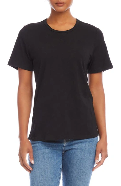 Shop Fifteen Twenty Stretch Cotton T-shirt In Black