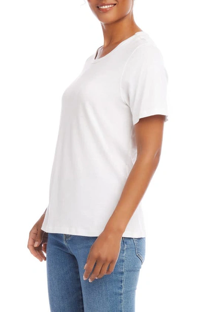 Shop Fifteen Twenty Stretch Cotton T-shirt In White