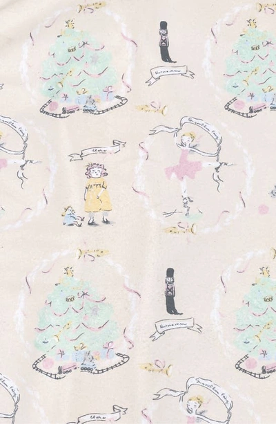 Munki Munki Kids' Holiday Nutcracker Two-piece Pajamas In Ivory