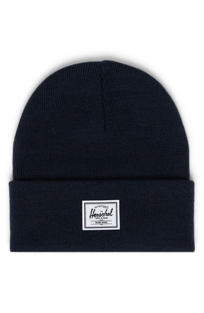 Shop Herschel Supply Co Elmer Knit Beanie In Navy