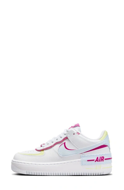 Shop Nike Air Force 1 Shadow Sneaker In White/ Blue/ Berry/ Lemon