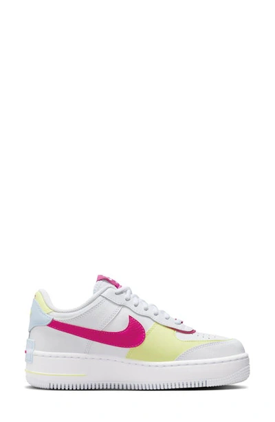 Shop Nike Air Force 1 Shadow Sneaker In White/ Blue/ Berry/ Lemon