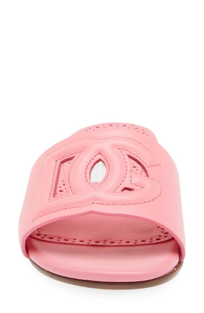 Shop Dolce & Gabbana Kids' Dg Slide Sandal In Pink