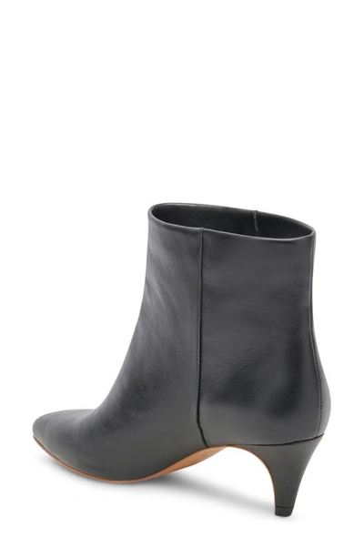 Shop Dolce Vita Dee Pointed Toe Bootie In Jet Black Leather