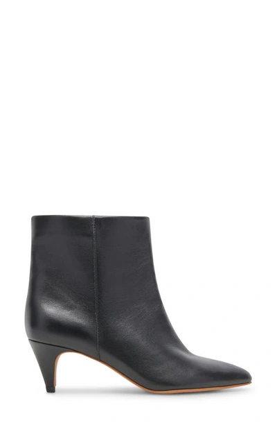 Shop Dolce Vita Dee Pointed Toe Bootie In Jet Black Leather