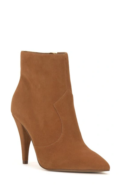 Shop Vince Camuto Azentela Pointed Toe Bootie In Golden Walnut