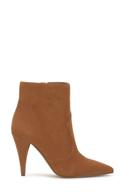 Shop Vince Camuto Azentela Pointed Toe Bootie In Golden Walnut