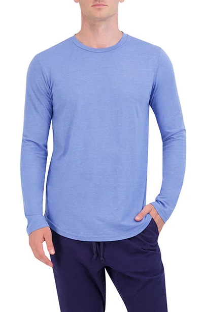 Shop Goodlife Tri-blend Long Sleeve Scallop Crew T-shirt In Granada Sky