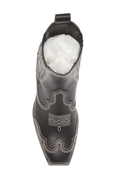 Shop Loeffler Randall Agnes Western Boot In Black/ Cream
