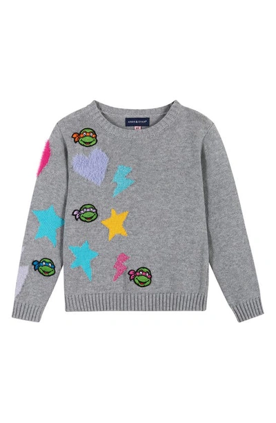 Shop Andy & Evan X Teenage Mutant Ninja Turtles® Graphic Sweater & Leggings Set In Heather Grey