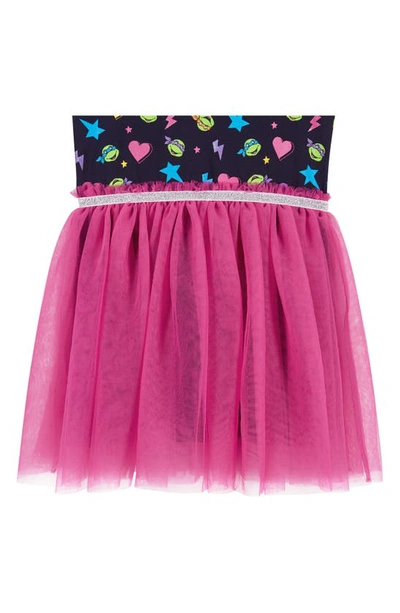Shop Andy & Evan X Teenage Mutant Ninja Turtles® Sweatshirt & Tutu Tank Dress Set In Pink Multi