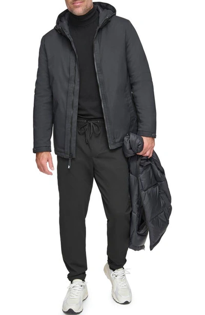 Shop Andrew Marc Paxos Water Resistant Quilted Down Jacket In Black