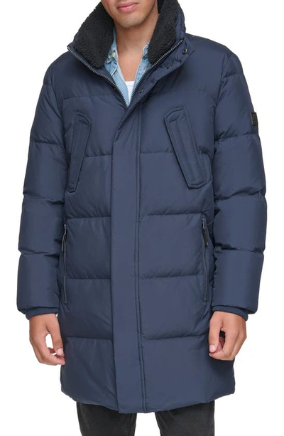 Shop Andrew Marc Valcour Water-resistant Puffer Coat In Ink