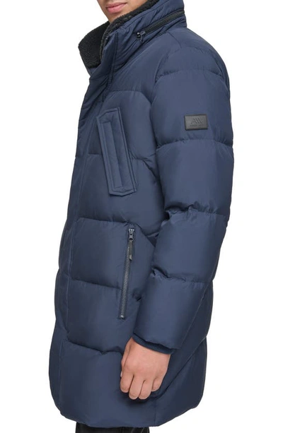 Shop Andrew Marc Valcour Water-resistant Puffer Coat In Ink