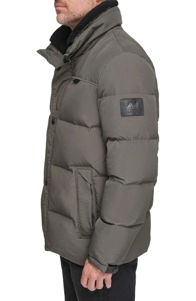 Shop Andrew Marc Suntel Quilted Down Coat In Slate