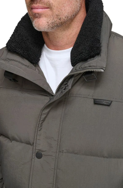 Shop Andrew Marc Suntel Quilted Down Coat In Slate