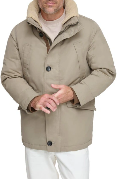 Shop Andrew Marc Wittstock Waxed Insulated Jacket In Brindle