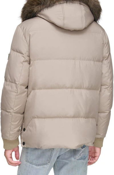 Shop Andrew Marc Nisko Water Resistant Quilted Parka In Brindle
