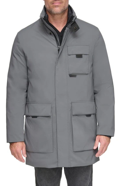 Shop Andrew Marc Ruvo Down Car Coat In Slate