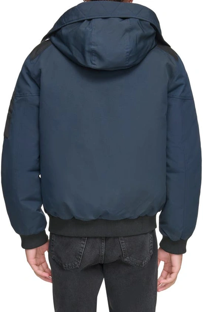 Shop Andrew Marc Wolmar Waxed Insulated Jacket In Ink