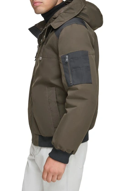 Shop Andrew Marc Wolmar Waxed Insulated Jacket In Jungle