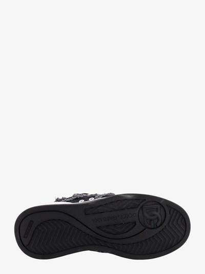Shop Dolce & Gabbana Man New Roma Man Black Sneakers