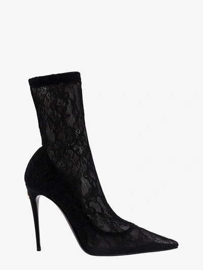 Shop Dolce & Gabbana Woman Ankle Boots Woman Black Boots