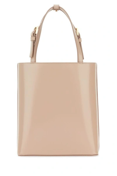 Shop Prada Woman Powder Pink Leather Handbag