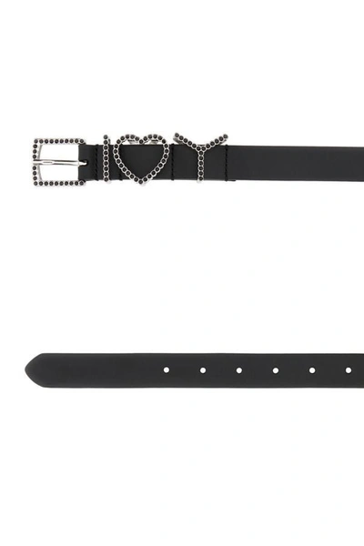Shop Y/project Y Project Woman Black Leather Belt