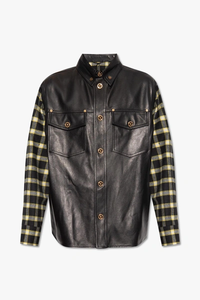 Shop Versace Checked Shirt In Default Title
